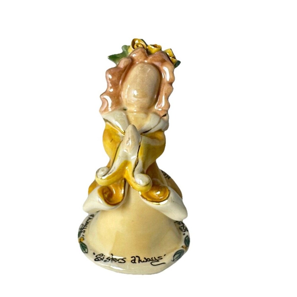 Vtg 2001 Blue Sky Heather Goldmine Sisters Always Angel Ornament Figurine 3.5”